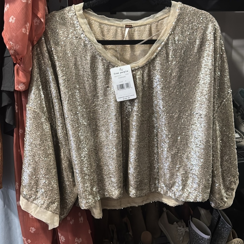 Free people champagne dreams blouse - Picture 3 of 4